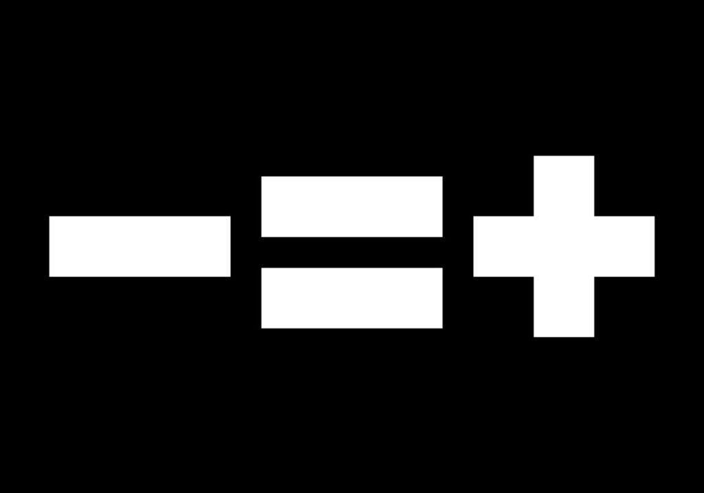 Šta je minimalizam - Manje je više - minus je jednako plus na crnoj pozadini
